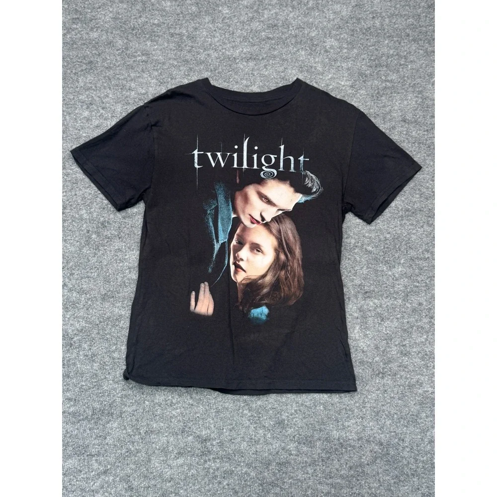 Twilight T-Shirt Edward Bella Black Size‎ Medium Short Sleeve Movie Promo Tee